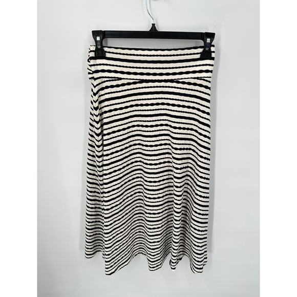 ANTHROPOLOGIE Maeve Black & White Striped Summer Skirt // XXS - Picture 5 of 5